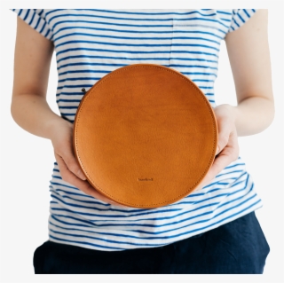 Round Leather Bag "sol"