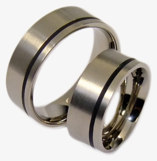 2 Unisex Couple Rings Made Of Titanium - Titanium Ring