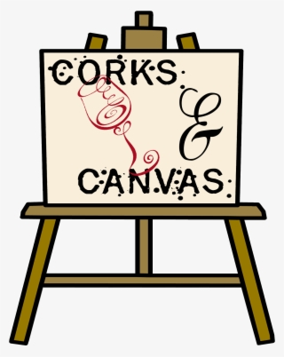 Corks & Canvas Logo No Background - Dibujo De Un Lienzo