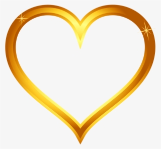 Gold Heart Png Transparent - Heart