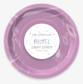 Pastel Disposable Paper Plates 23cm