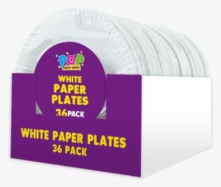 Disposable White Paper Plates 18cm - Panfleto Inauguração De Loja