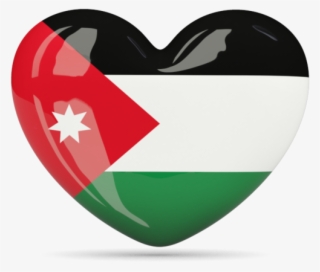 Download Flag Icon Of Jordan At Png Format - Jordan Flag Heart