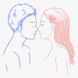 Hand Drawn Character Valentine Couple Png And Psd - Sketch