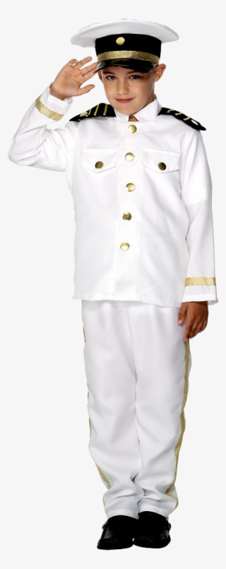 Sentinel Captain Boy Fancy Dress Kids Naval Officer - Navy Fancy Dress