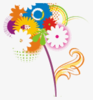 Abstract Flower Png Transparent Images - Vector Flowers Png
