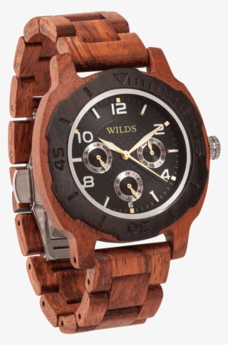 Mens Multi-function Kosso Wood Watch - Watch