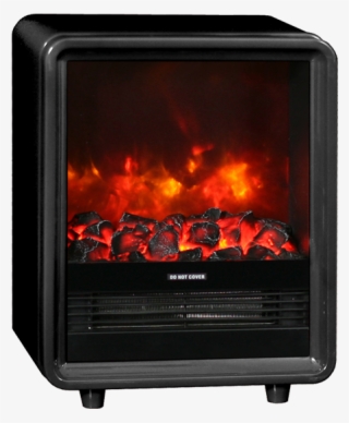 New 2000w Black Portable Mini Cube Electric Fireplace - Hearth