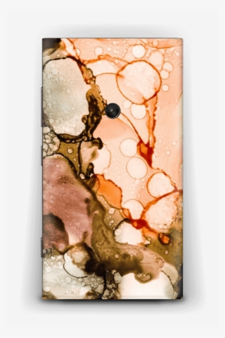 Orange Color Splash Skin Nokia Lumia - Iphone