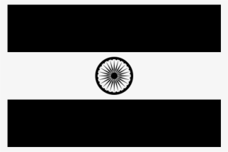 Indian Flag Black And White