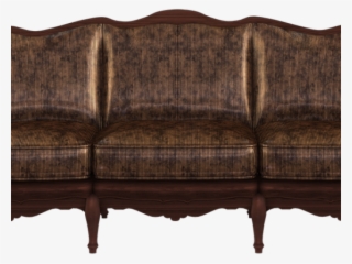 Couch Clipart Wooden Sofa - Старинный Диван Пнг