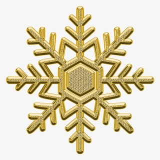 Year's Eve,christmas,christmas Decor - Gold Snowflake Clipart Free
