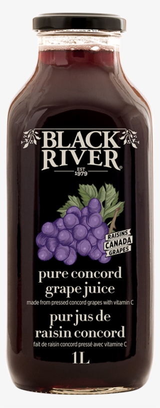 Black River Concord Grape Juice In A Glass Bottle - Black River Grape Juice