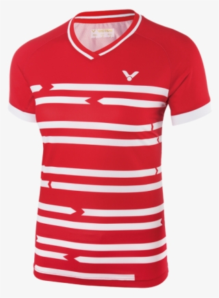 Victor T-shirt Denmark Team Red - Victor Denmark Badminton