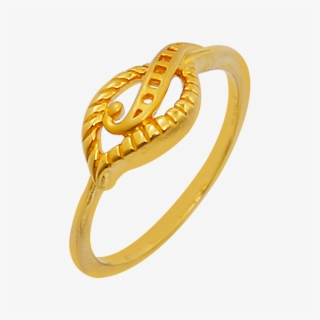 Enchanting Matt Finish Gold Ring - Gold Ring Designs For Female Without Stones