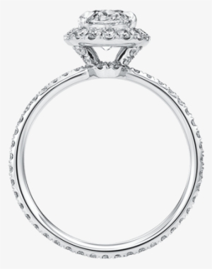 The One, Oval-shaped Diamond Micropavé Engagement Ring - One Harry Winston Oval