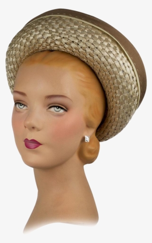 Vintage 1950s Hat, Flexible Retro Summer Breton May
