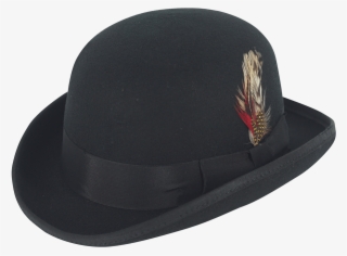 Black Wool Bowler Hat By Gamble & Gunn - Fedora