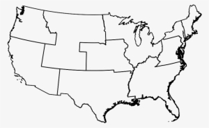 Us Map Without Boundaries