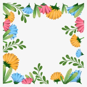 Hand Painted Watercolor Spring Flower Decoration Vector - Design