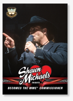 2018 Topps Wwe Heritage Becomes The Wwe Commissioner - Shawn Michaels Intercontinental Championship
