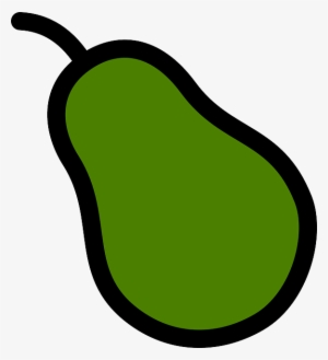 Food, Fruit, Outline, Cartoon, Crop, Pear, Melon - Pear Icon