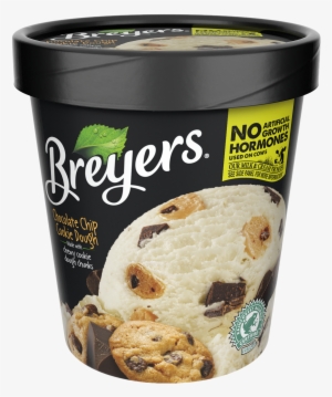 A 48 Ounce Tub Of Breyers Chocolate Chip Cookie Dough - Breyers Delights Creamy Chocolate