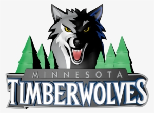 Minnesota Timberwolves Clipart Computer - Fathead Minnesota Timberwolves Teammate Logo, Multicolor
