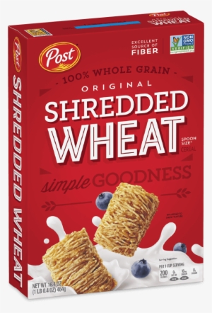 Post Shredded Wheat Original Spoon Size Cereal Box