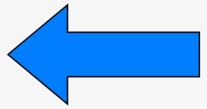 Double Arrow Sign Clip Art Free Vector In Open Office - Blue Arrow Pointing To The Left
