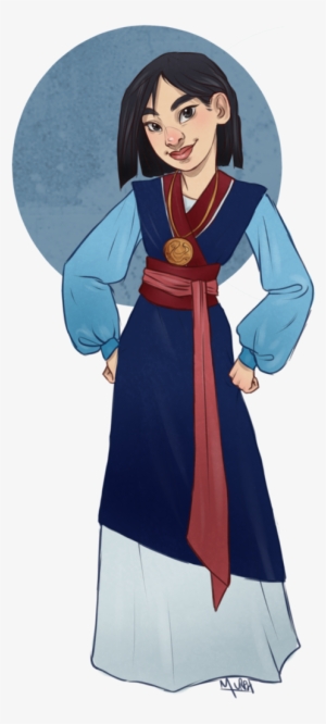 Mulan, In The Outfit She Worse At The End Of The Film - Mulan Full Body