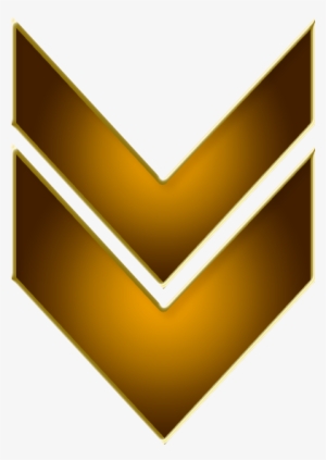 Double Arrow Brown Down - Gold Arrow Down Png