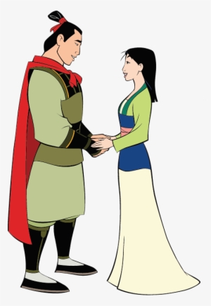 Mulan & Shang Together Clipart - Li Shang Jpg Mulan