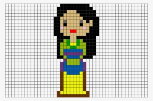 Pixel Art Princesse Disney Mulan