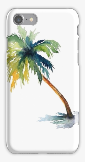 Watercolor Palm Tree Iphone 7 Snap Case - Palm Tree Watercolor