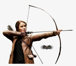 Bandante Cette Jennifer Lawrence - Katniss Everdeen White Background