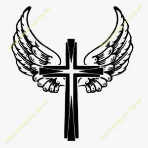 Tribal Angel Wings Png For Kids - Wings On A Cross