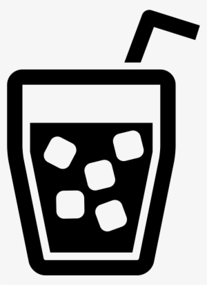 Drink Glass With Ice Cubes And Straw Comments - Free Drink Icon