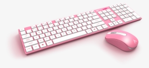 Colored Wireless Keyboard And Mouse Hue Wireless Keyboard - Azio Hue 2 Pink Wireless Keyboard & Mouse Combo