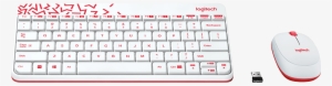 Logitech Wireless Keyboard And Mouse Red Mk240