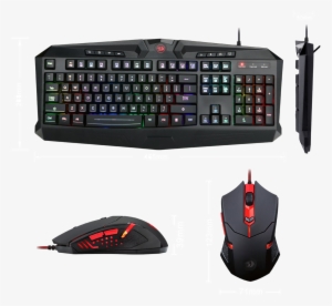 Redragon S101 Gaming Keyboard Mouse Combo, Rgb Led - Redragon Harpe Rgb Gaming Keyboard