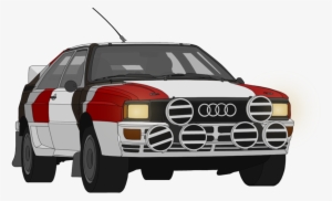 Fiat 131 Abarth Rally Drawing By David Selucky - Audi Quattro