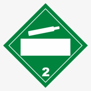 Blank Non-flammable Gas Class 2 Placard - Non Flammable Gas Label