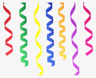 Birthday Party Decoration Vector Png Image - Curling Ribbon Clipart
