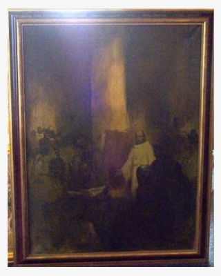christ in the temple - picture frame