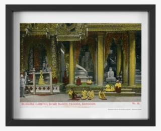 Vintage Beautiful Burmese Temple - Picture Frame