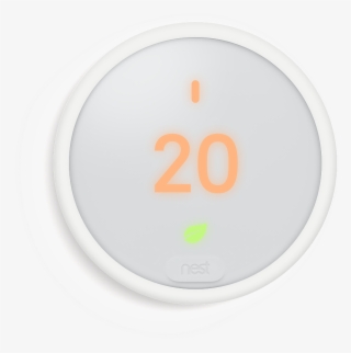 Nest Thermostat E Wifi Smart Thermostat Front View - Circle