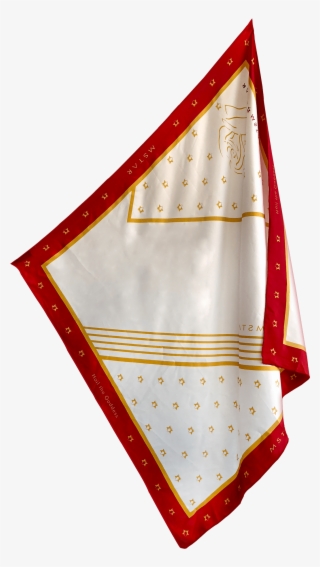 Hail The Goddess Red And Gold Woman Silk Scarf - Flag