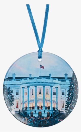 White House 1941 Glass Christmas Ornament - The White House