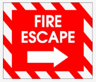 Share - Fire Escape Sign